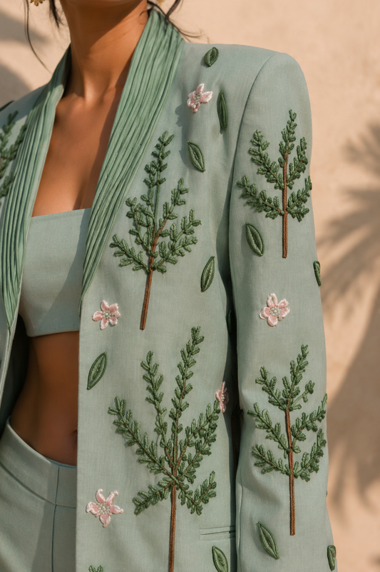 MINT OASIS BLAZER SET