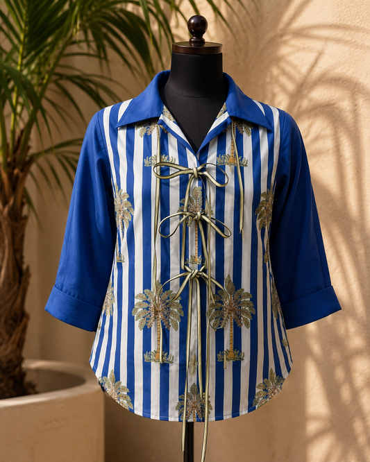 TROPICAL STRIPE SHIRT