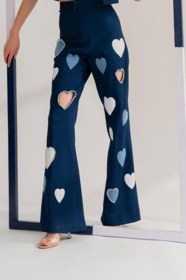 LOVE STRUCK DENIM CO-ORD SET