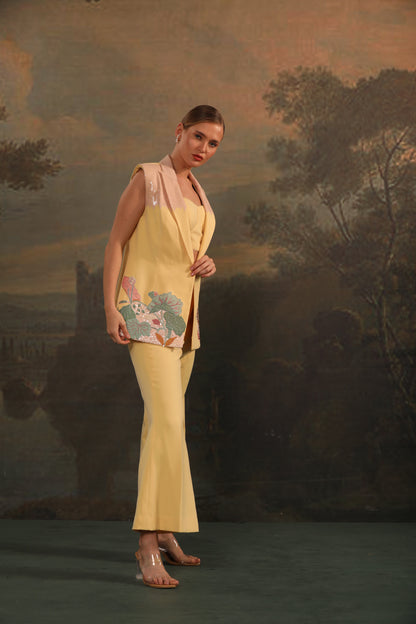 MUSTARD TIGER PANT SET