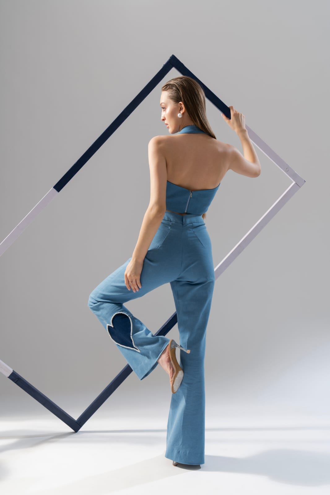 BIG HEART DENIM CO-ORD SET