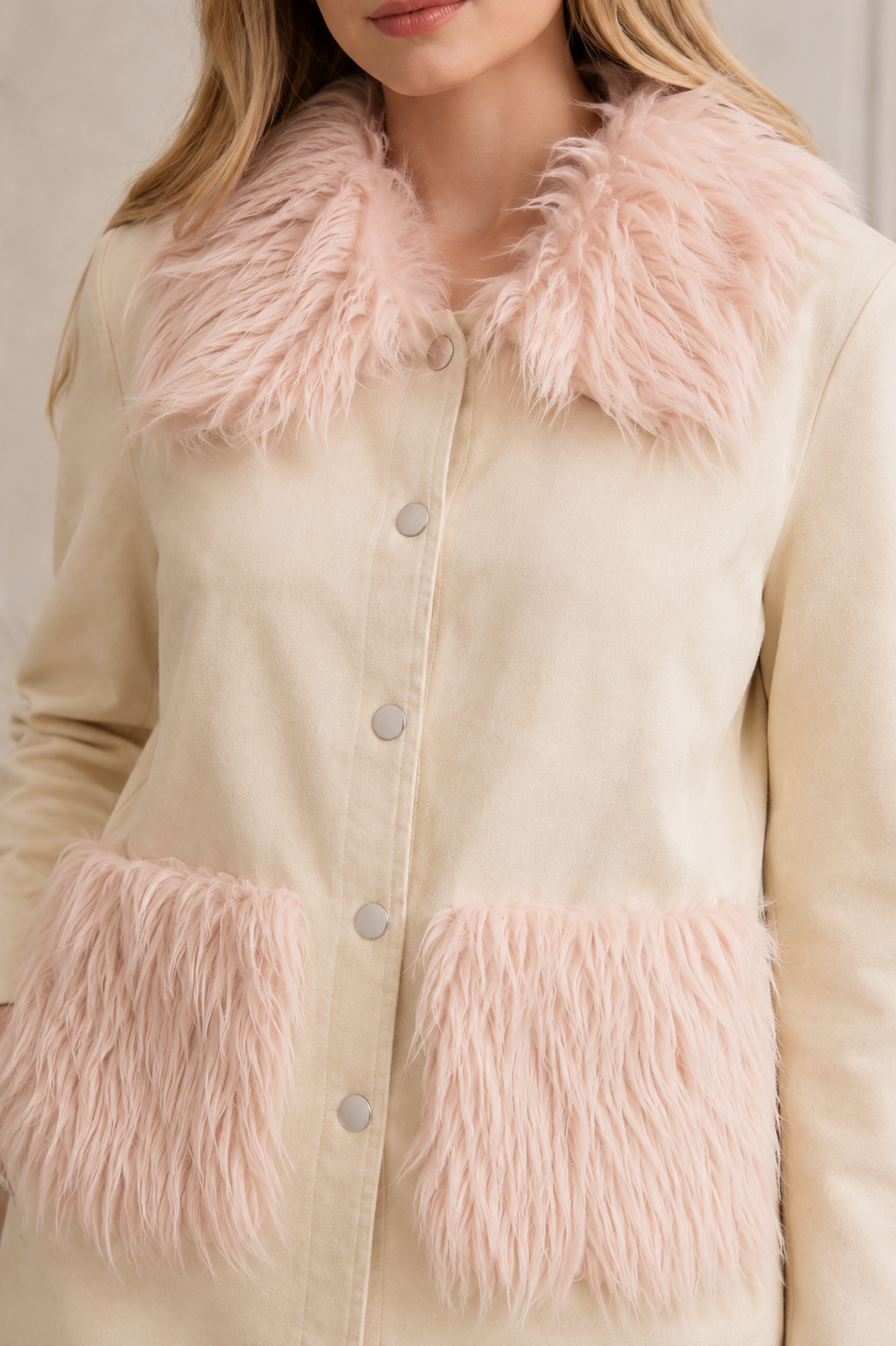 IVORY PINK CORDUROY SET