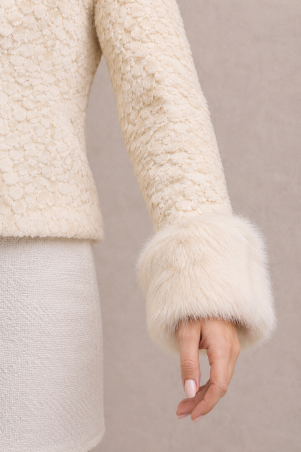 OFF-WHITE FUR JACKET