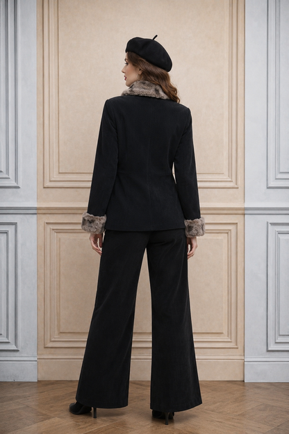 BLACK CORDUROY  SET