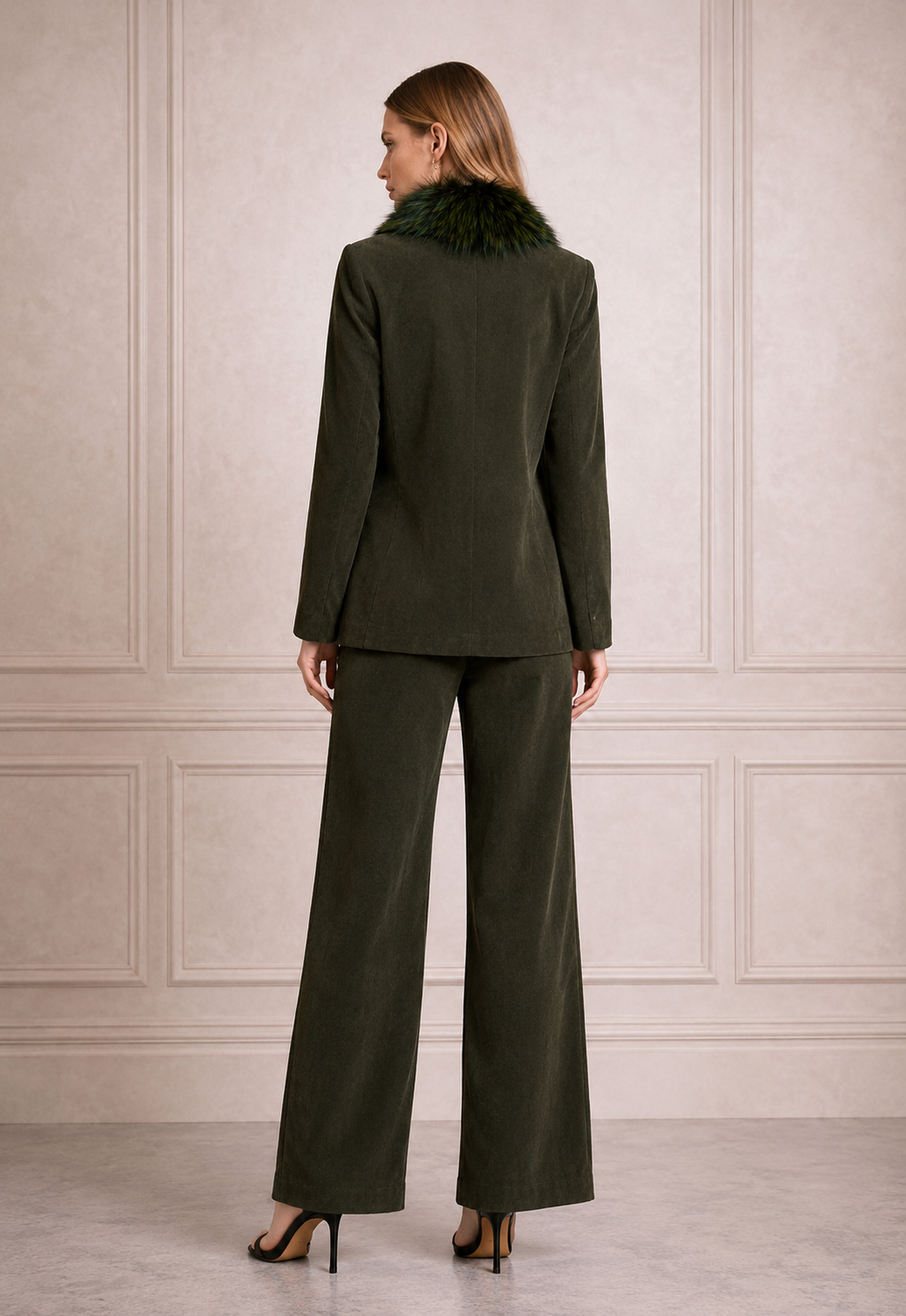 GREEN CORDUROY CO-ORD SET