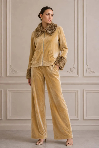 MUSTARD FUR TRACKSUIT