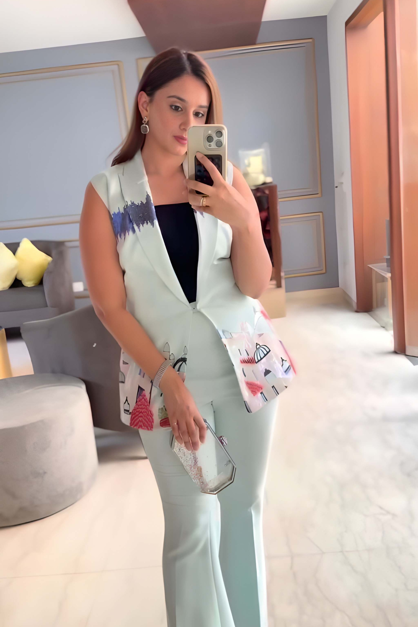 RHEA JAIN X BLUE CITY PANT SET