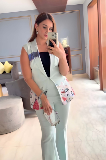 RHEA JAIN X BLUE CITY PANT SET