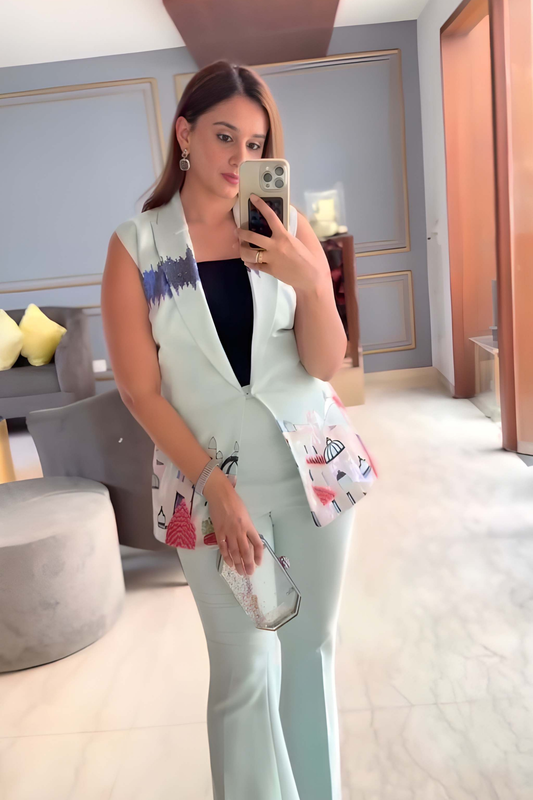 RHEA JAIN X BLUE CITY PANT SET