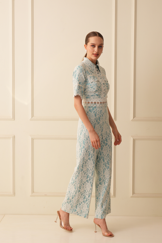 SAMPADA SONI X CELESTIAL BLUE LACE CO-ORD