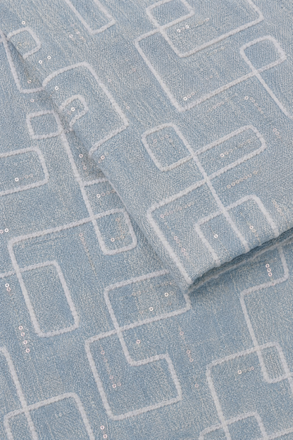 DENIM JACKET SKY BLUE-WHITE