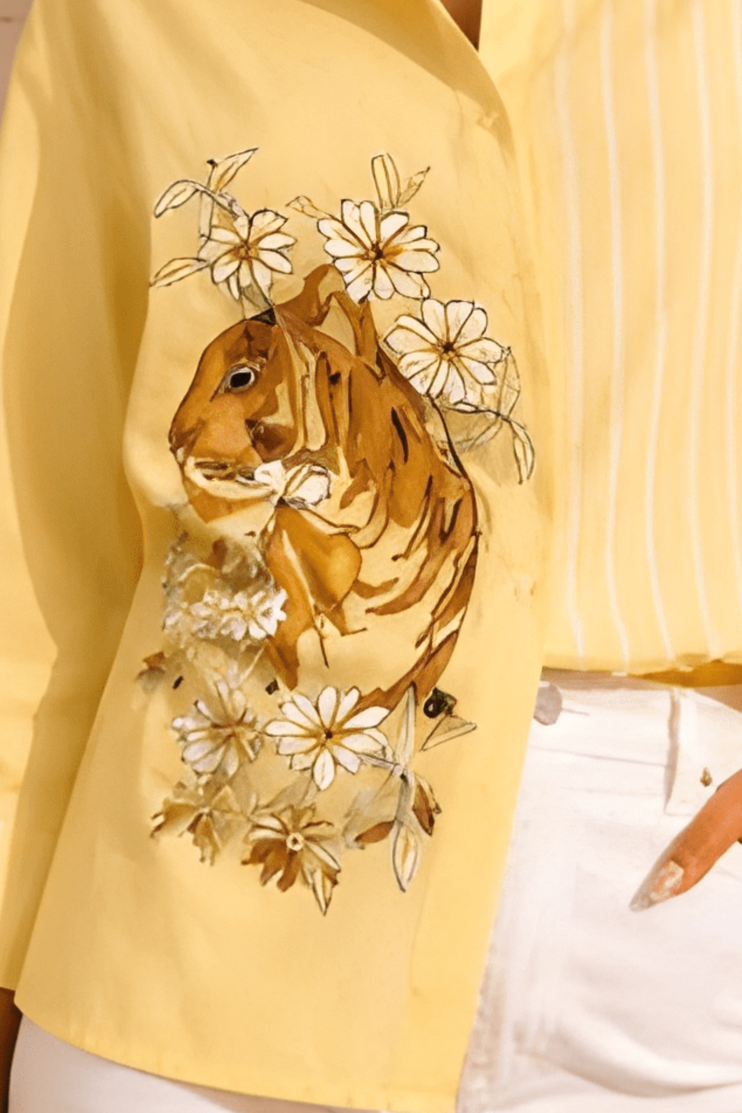 TROPIC TIGER YELLOW STRIPE CO-ORD SET
