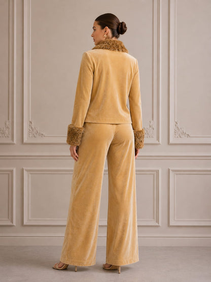 MUSTARD FUR TRACKSUIT