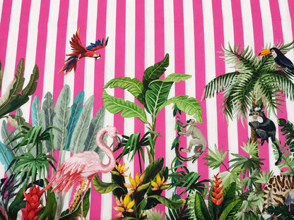 TROPICAL CANDY STRIPE SHIRT
