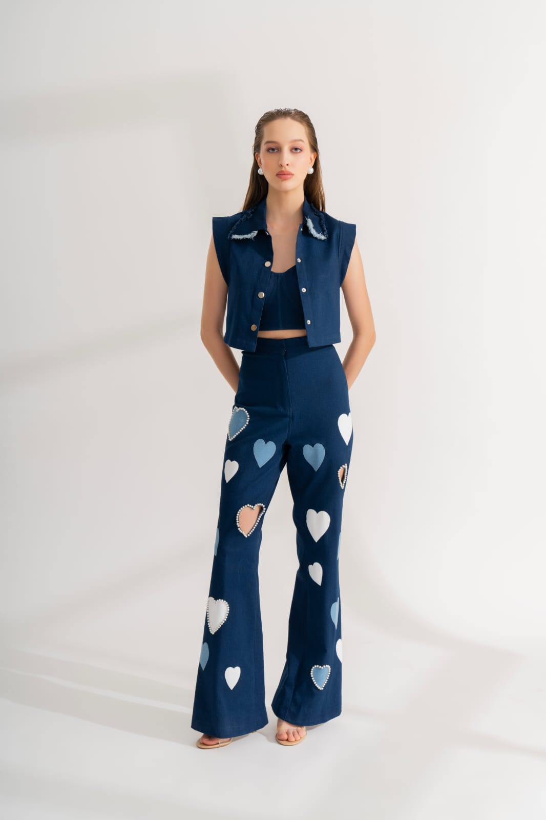 LOVE STRUCK DENIM CO-ORD SET