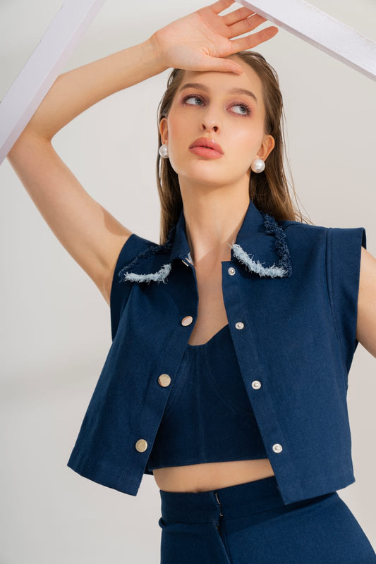 DARK DENIM BUSTIER